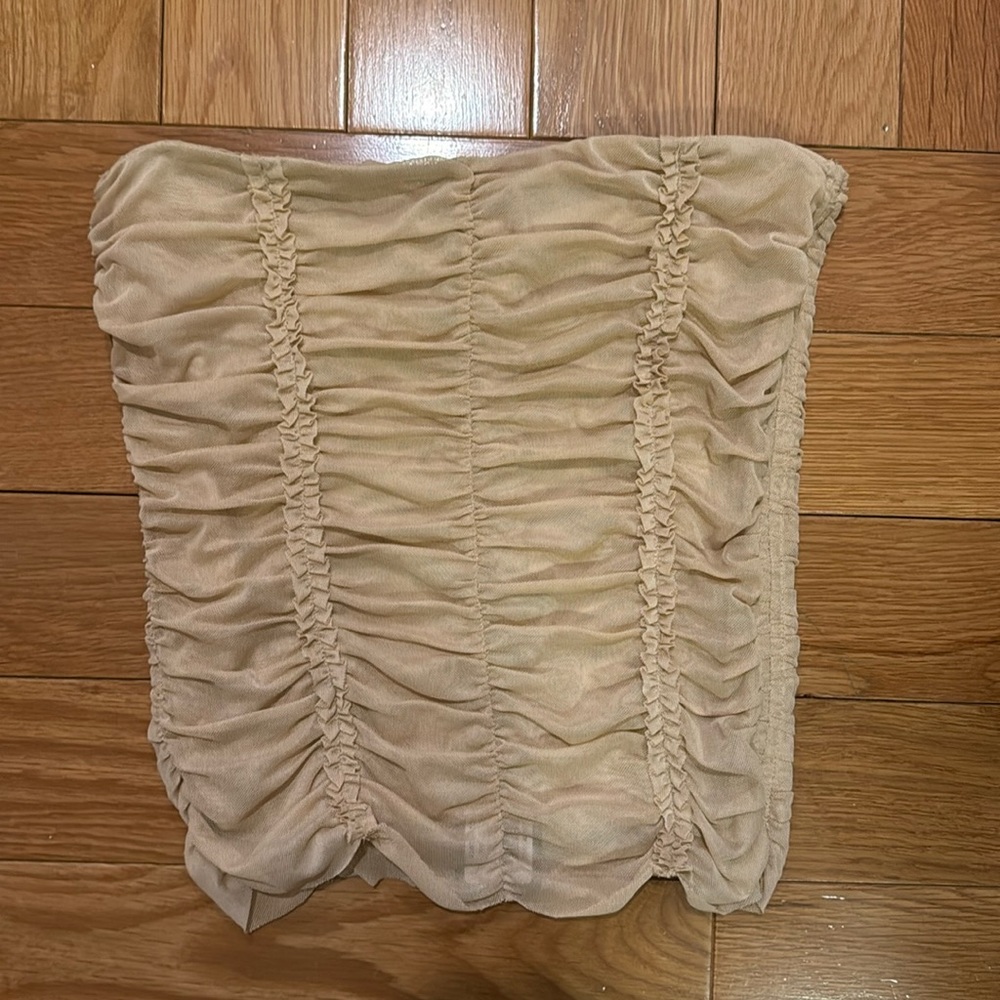 I.am.Gia Parton Strapless Tube Mesh Top BNWT